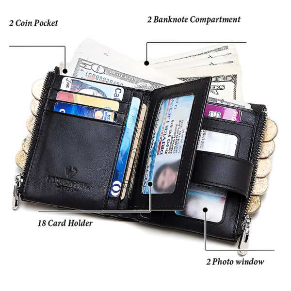 Alternative view of K8175 Kavis Multifunctional Genuine Leather Wallet
