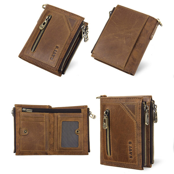 K8153 Kavis Multifunctional Genuine Leather Wallet - Image 2