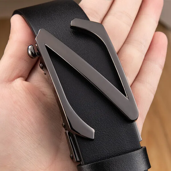 Alternative view of BGL1 Automatic Z Buckle Genuine Leather Belt for Men