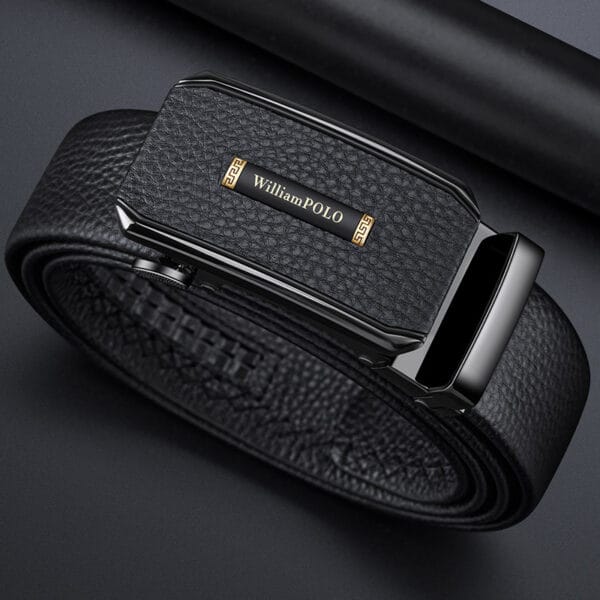 BAF23 WilliamPOLO Fashionable Automatic Buckle Belt for Men