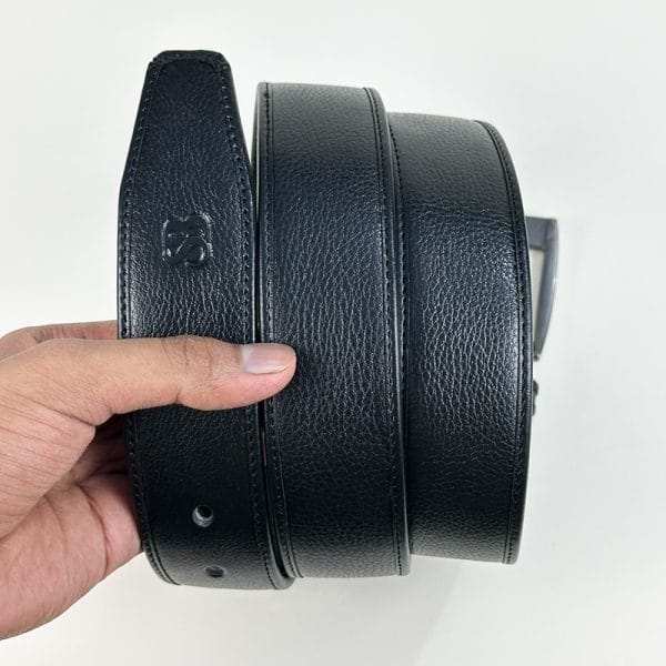 Alternative view of Premium Edge-Wrapped Genuine Leather Belt for Men - BPB7