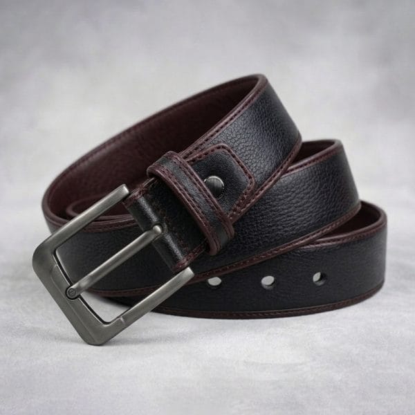 Premium Edge-Wrapped Genuine Leather Belt for Men - BPB7