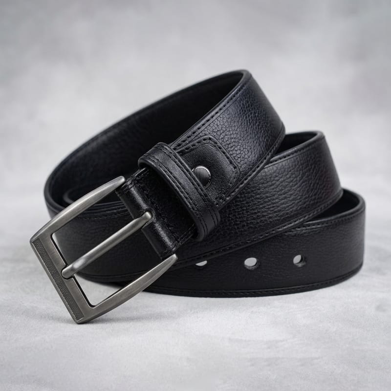 Premium Edge-Wrapped Genuine Leather Belt for Men - BPB7