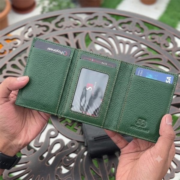RFID Secure Genuine Leather Pop-Up Wallet - SWG2 - Image 2