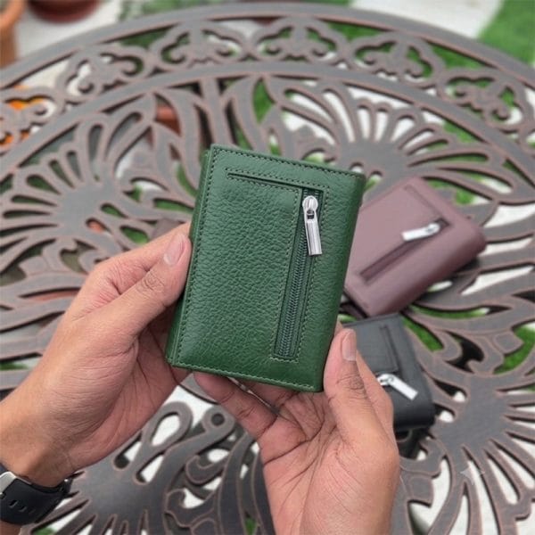 RFID Secure Genuine Leather Pop-Up Wallet - SWG2 - Image 4